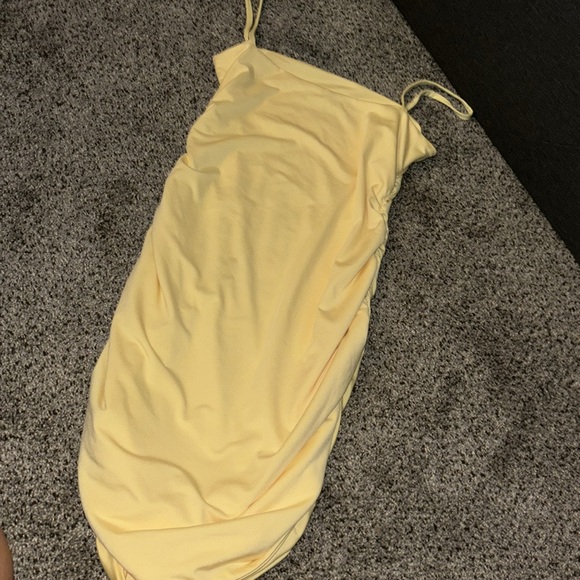Yellow Cami Bodycon Dress - Picture 4 of 4